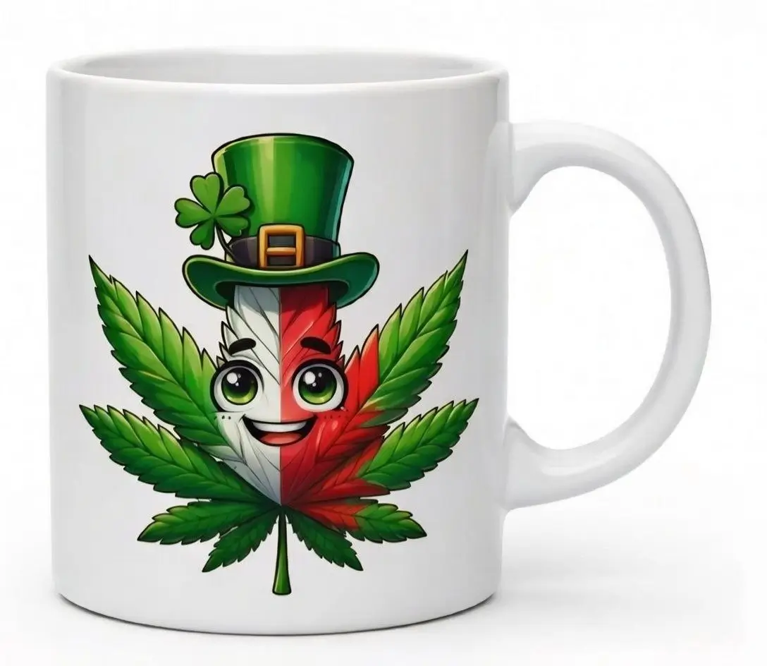 kubek thc z motywem marihuaną zioło kubek thc z motywem marihuaną zioło