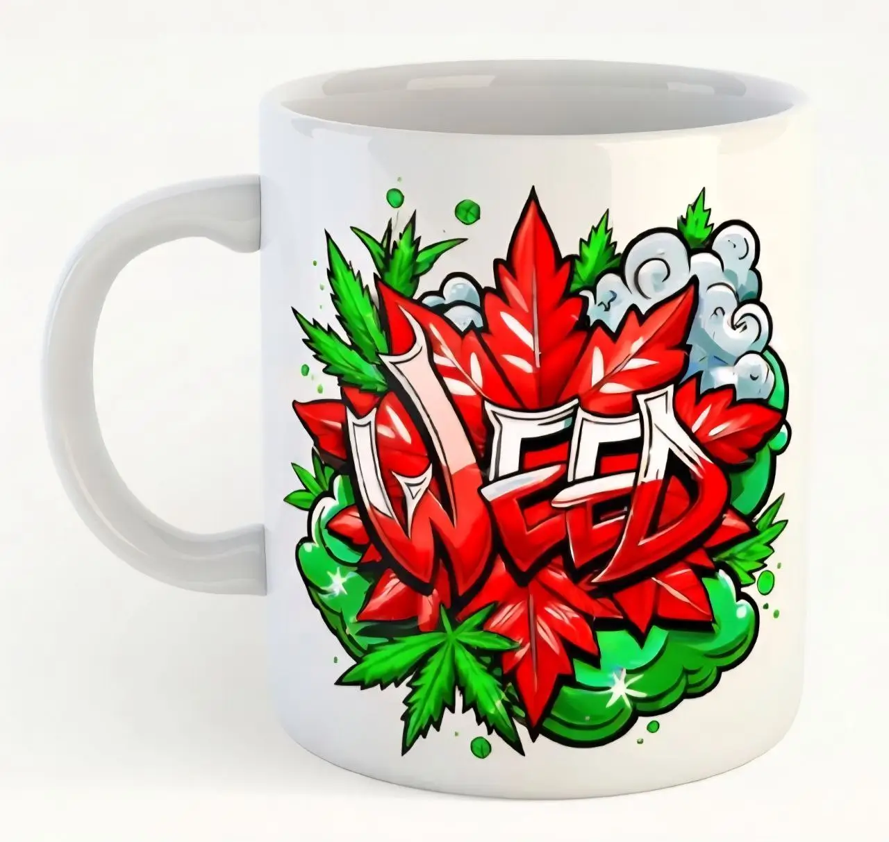 kubek thc z motywem marihuaną zioło kubek thc z motywem marihuaną zioło