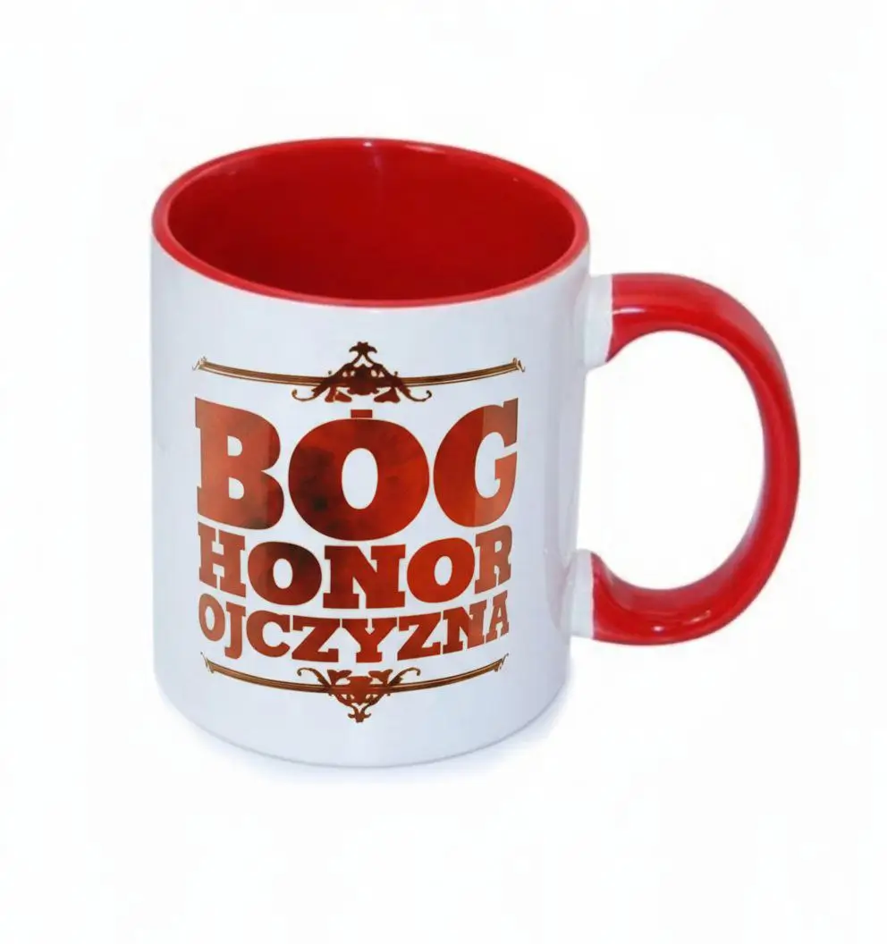 kubek czerwony z nadrukiem kubek czerwony z nadrukiem