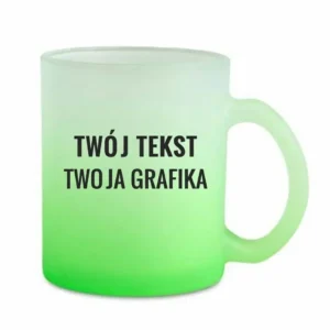 kubek szklany kolorowy twoja grafika/nadruk